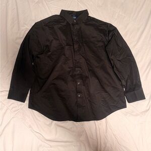 George Men's Black Casual Button Down Shirt